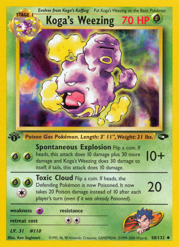 Gym Challenge Koga's Weezing #50/132 first edition